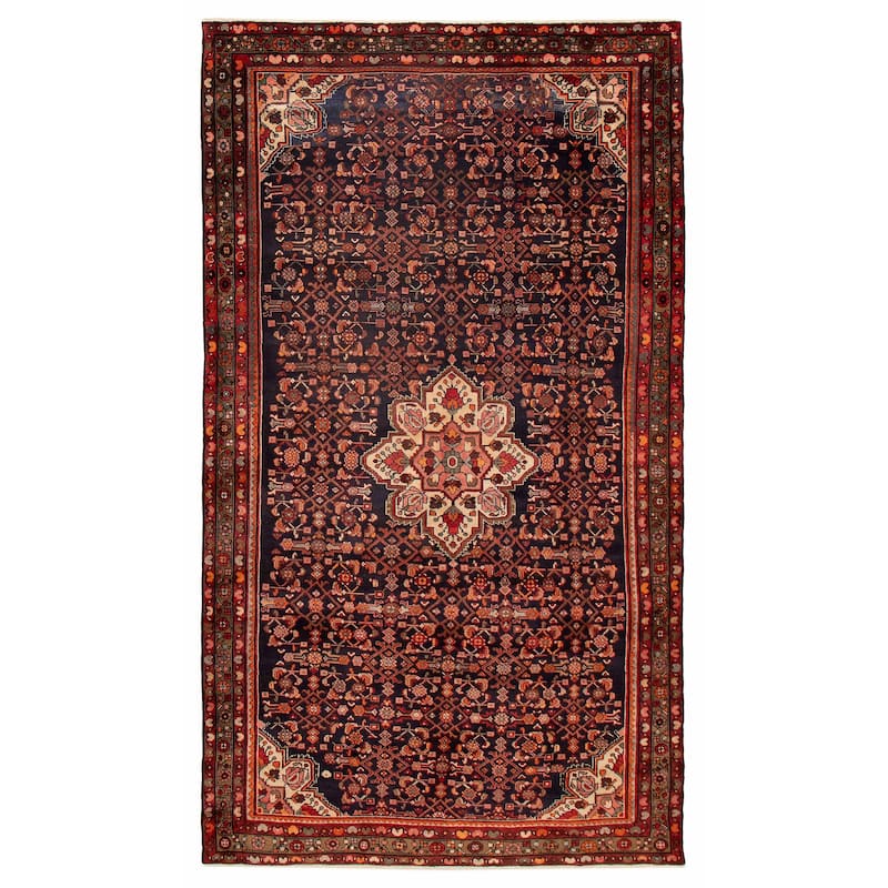 ECARPETGALLERY Hand-knotted Andelz Dark Navy Wool Rug - 5'7 x 9'10 - Dark Navy - 5'7 x 9'10