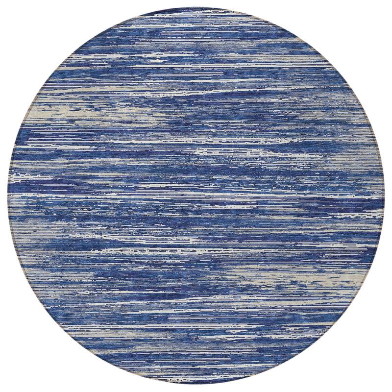 HomeRoots Striped Transitional Rectangle Outdoor Rug