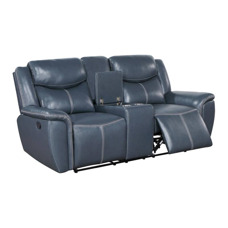 Stanwicke Blue 3-piece Motion Reclining Sofa Set