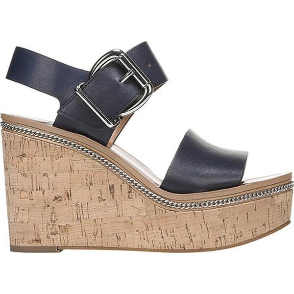 franco sarto navy wedge