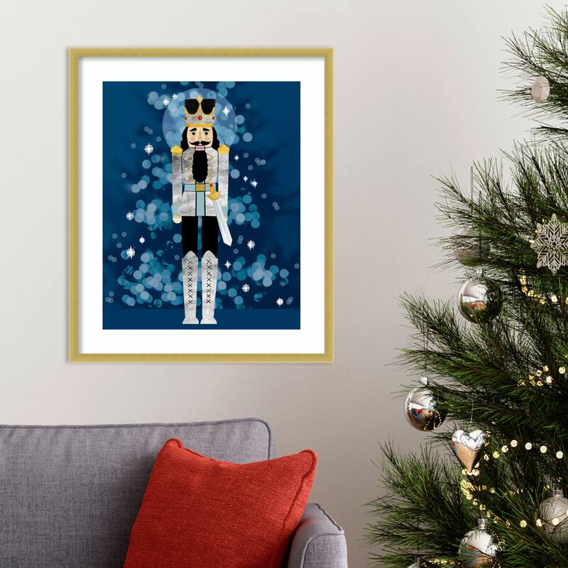 Disco Nutcracker I by Grace Popp Wood Framed Wall Art Print