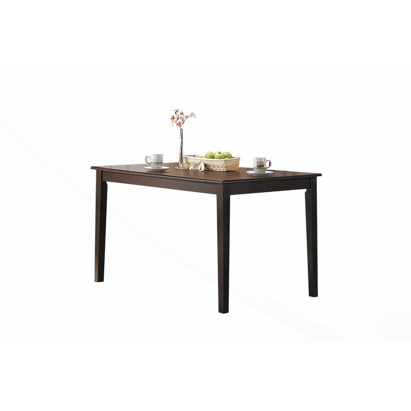 Exquisite Wooden Dining Table with Tapered Legs for Stylish Dining Experience - Espresso