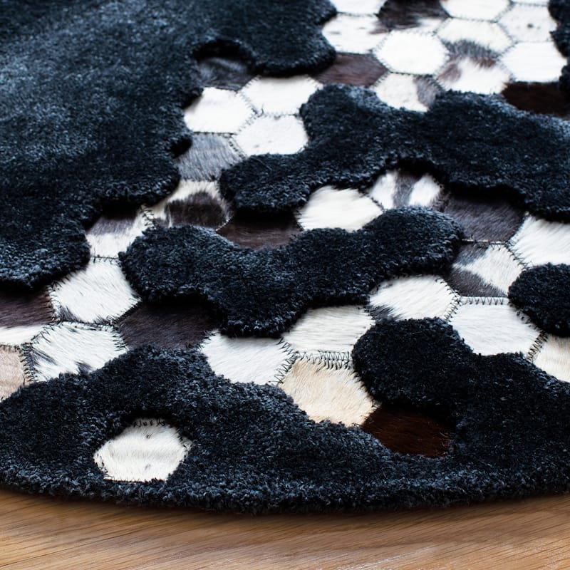 SAFAVIEH Handmade Manhattan Shakti Modern Abstract Silk Rug