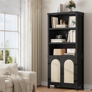 3-Tier 70-Inch Tall Bookcase, Freestanding Display Bookshelf for Living ...