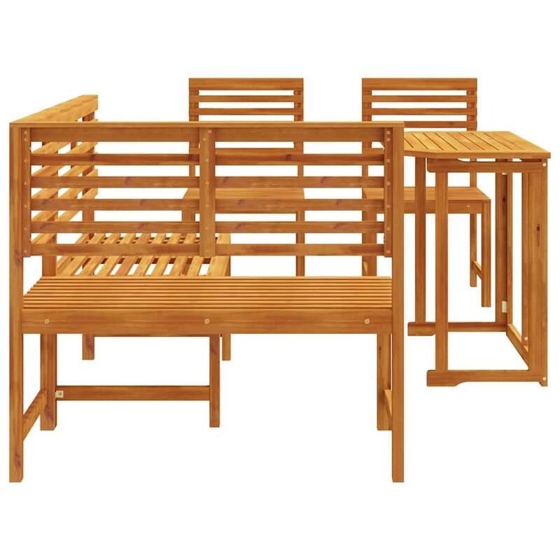 vidaXL Garden Bench Set Brown solid acacia wood - 20 x 35 x 30