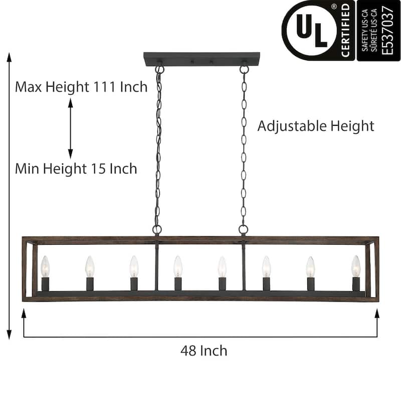 Allegray Kitchen Island Pendant Lights Linear Chandelier -UL Certified