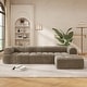 preview thumbnail 20 of 60, Christopher Knight Home - 122" Modern L-Shaped Sectional Sofa with Chaise Lounge, No assembly