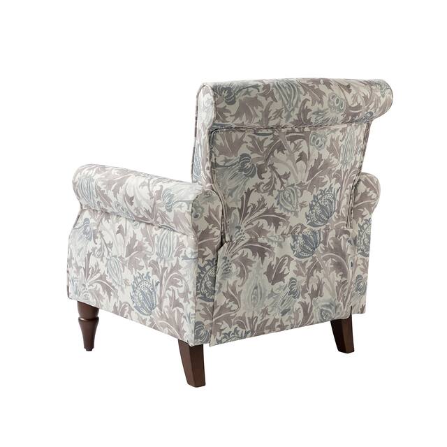 Avelina Upholstered Accent Armchair with Rolled Arms Set of 2