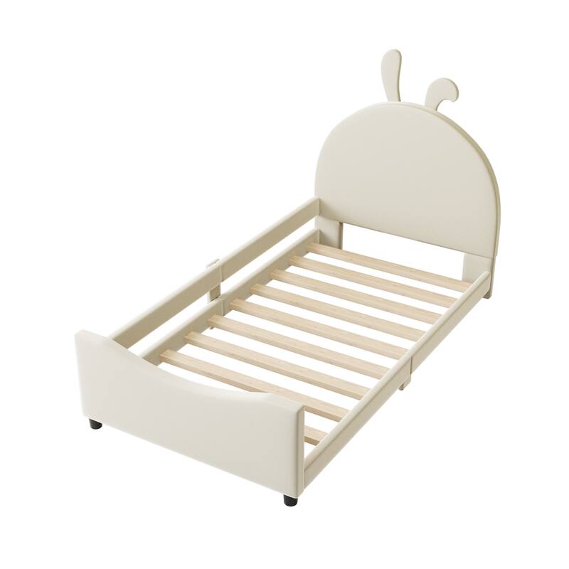 Twin Size Upholstered Daybed with Headboard