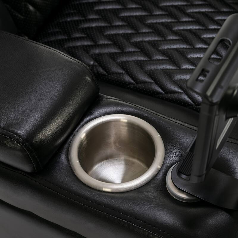 270 Degree Swivel PU Leather Power Recliner Individual Seat