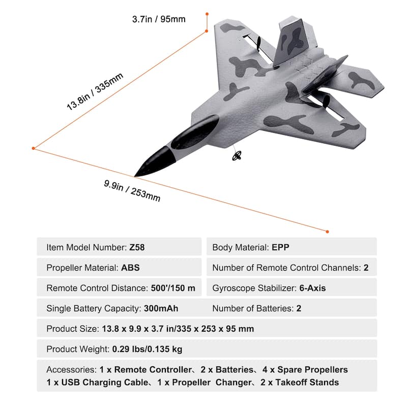 RC Plane Easy to Fly RC Glider for Adults Kids Beginners Boys