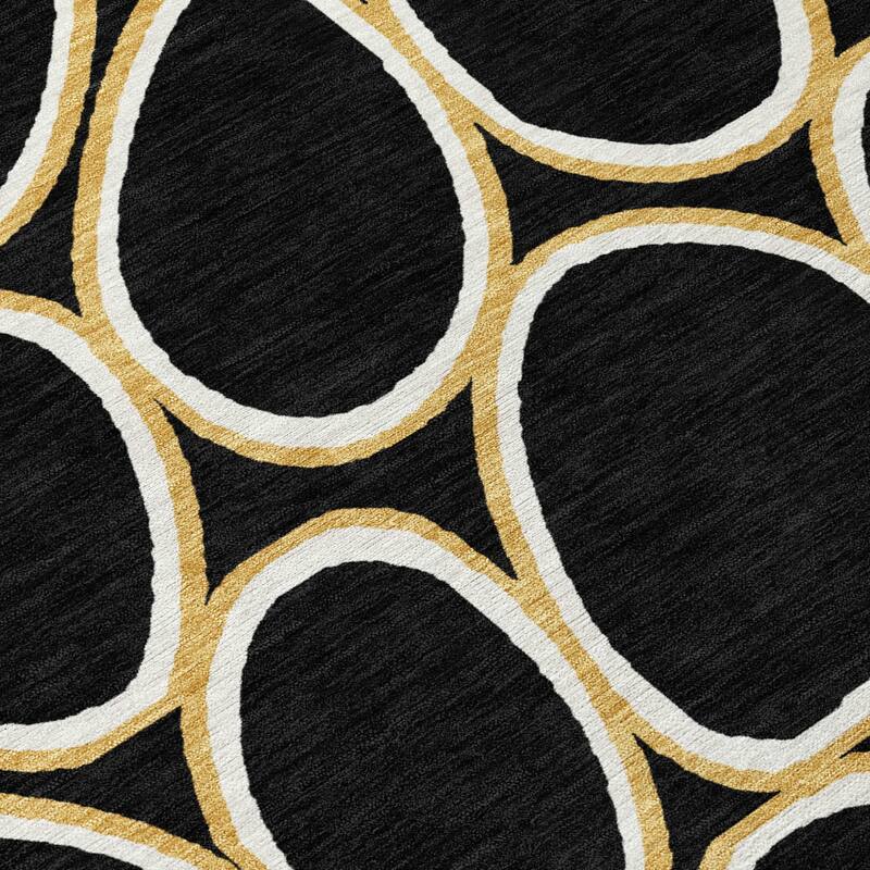 HomeRoots Abstract Transitional Rectangle Outdoor Rug