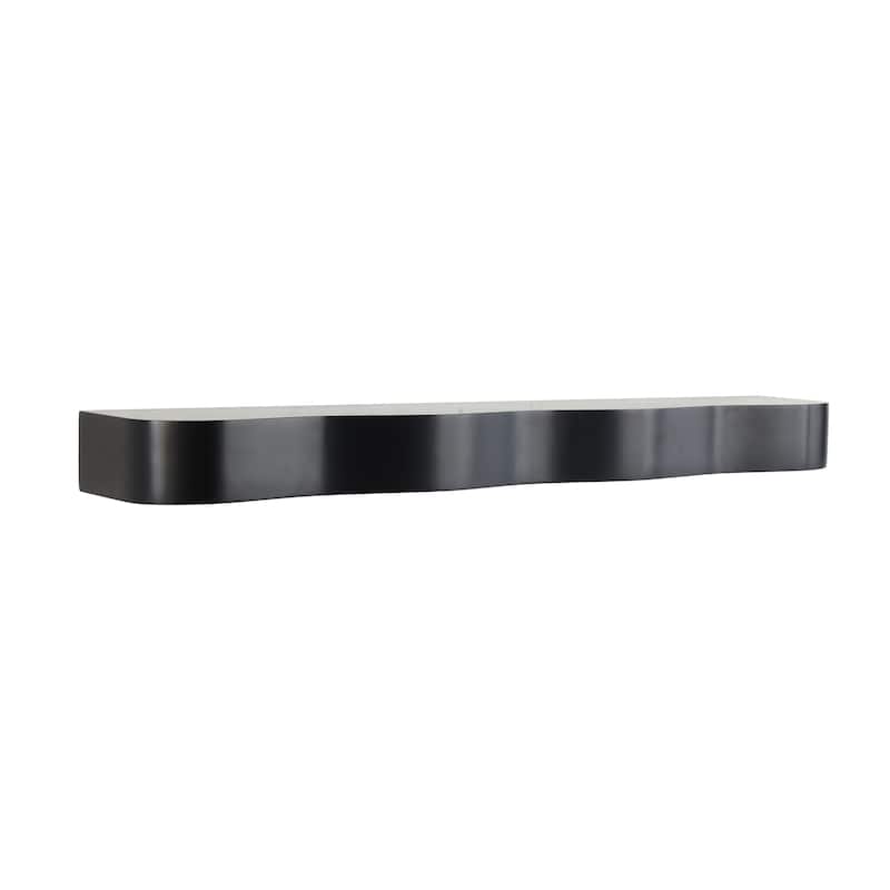 Wood Handmade Wall Shelf - Black or Brown - Roche River Decor