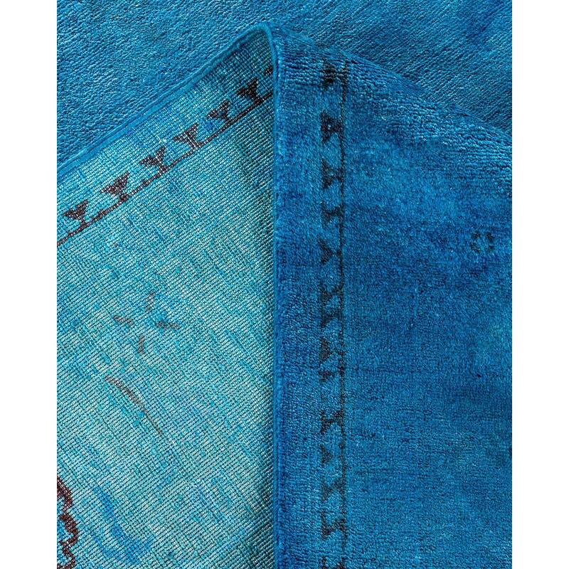 Vibrance, One-of-a-Kind Hand-Knotted Area Rug - Blue, 9' 2" x 12' 0" - 9' 2" x 12' 0"