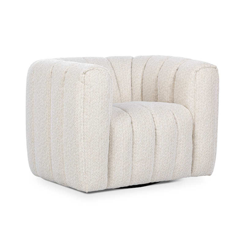 Classic Home Lexa Upholstered Fabric Swivel Chair