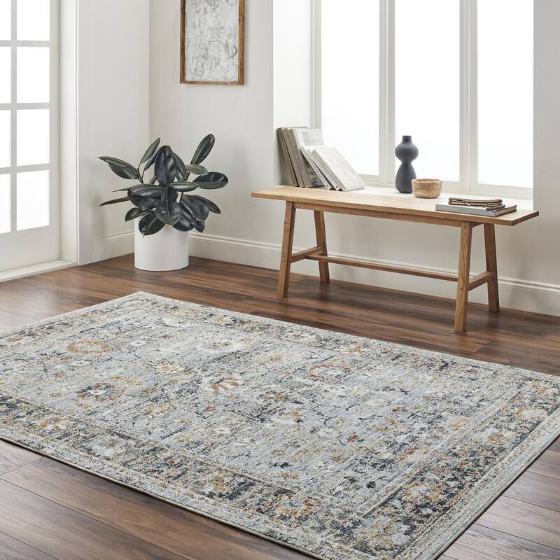 Livabliss Transitional Beckham Medallion Area Rug