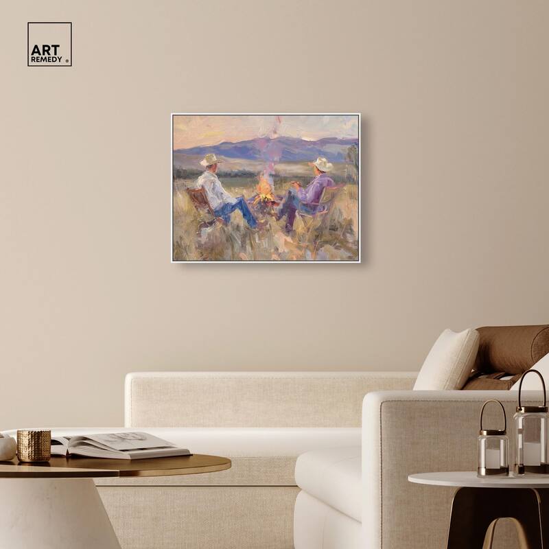 High Plains Camp Canvas by Art Remedy