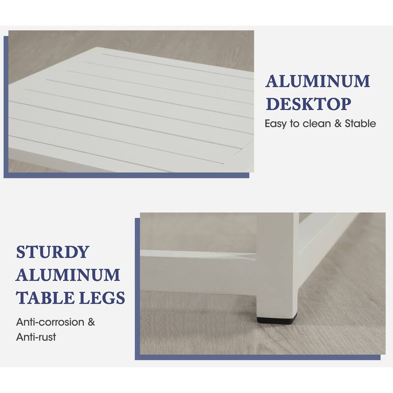 Royalcraft 6 pcs Aluminum Outdoor Patio Conversation Set