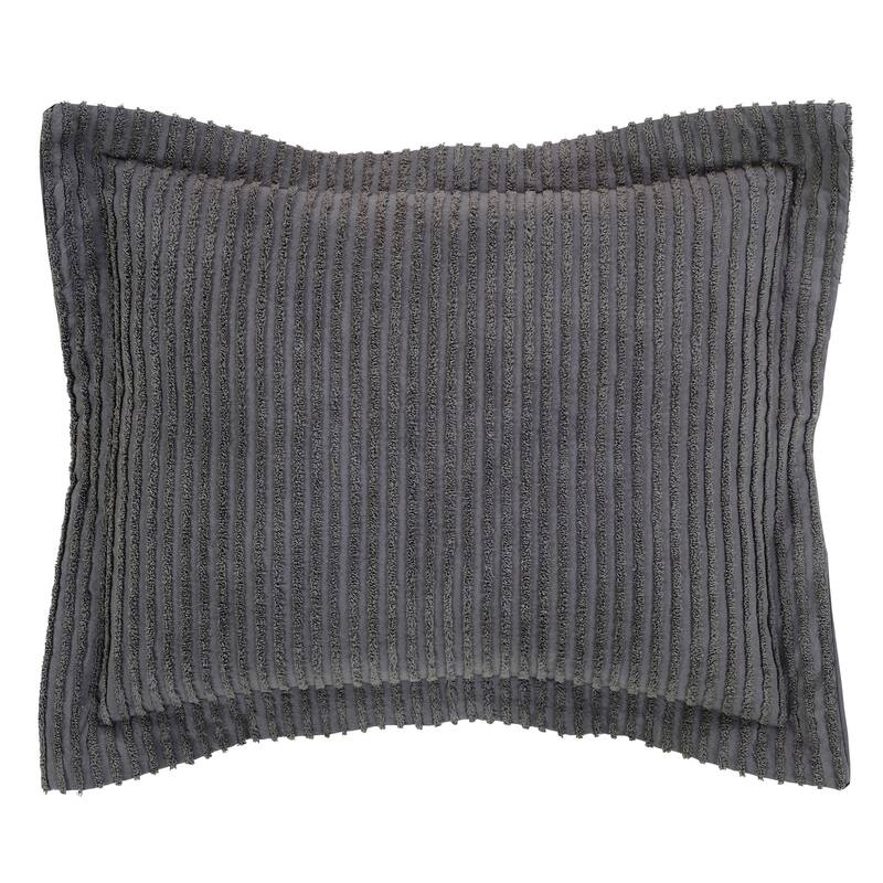 Better Trends Jullian Solid Stripes Design Bedspread 100% Cotton Tufted Chenille