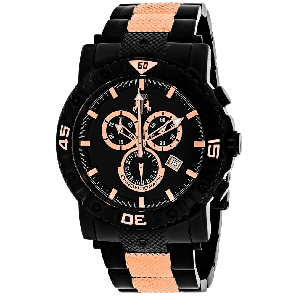 Shop Jivago Men S Titan Black Dial Watch Jv9127xl On Sale Overstock 24204804