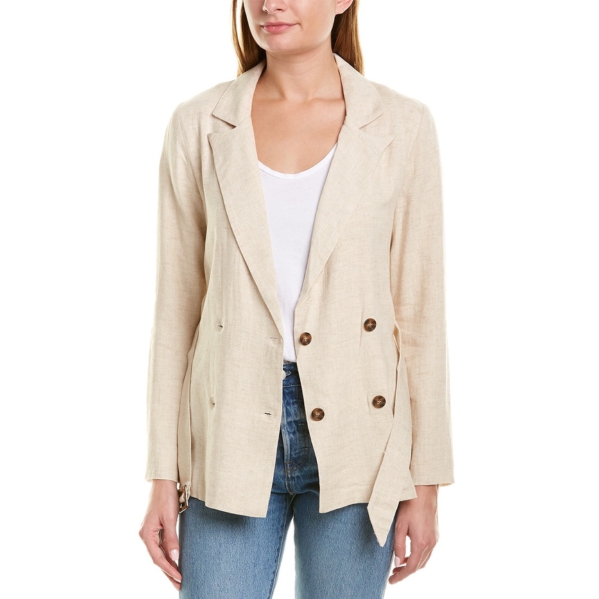 Charlie Holiday Oasis Linen Blend Blazer Overstock 29918235 6