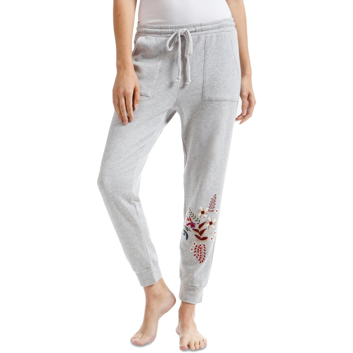 lucky brand embroidered sweatpants