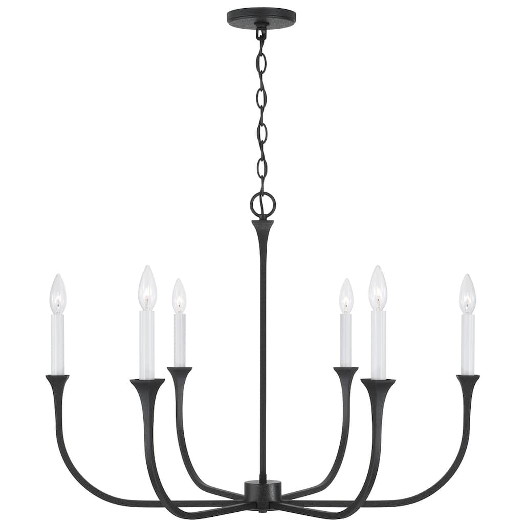 Decklan 6-Light Chandelier - 32"W x 24"H