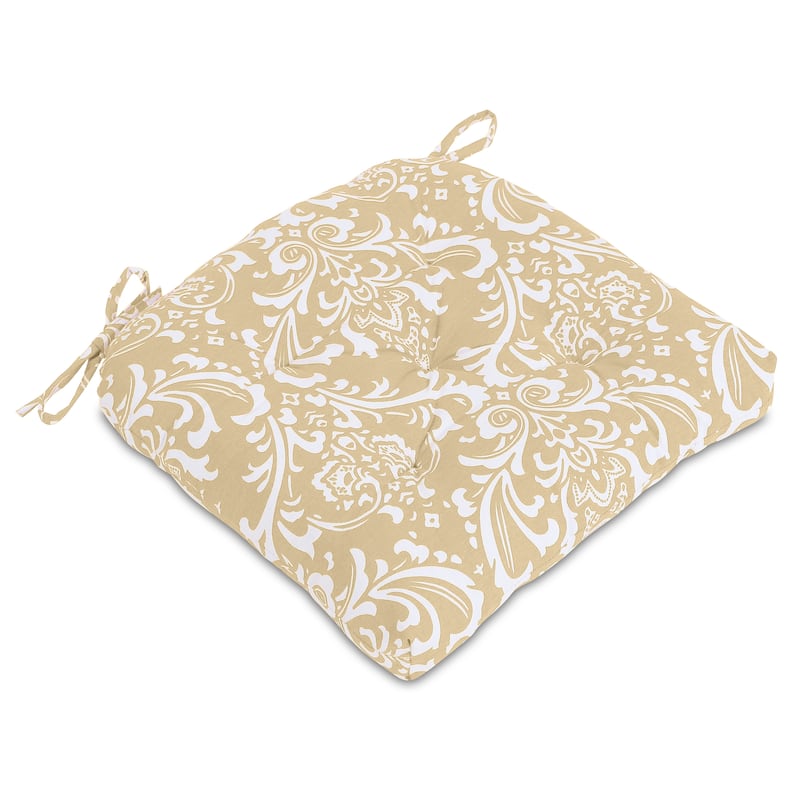 Handmade Cotton Chair Seat Pads Cushions with Ties - 16''x16'' for Dining | Home | Office Chairs