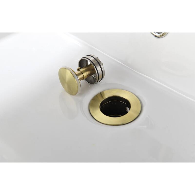 2 Handle Center Lead Free Bathroom Sink Faucet with Swivel Spout, Copper Pop Up Drain and 2 Water Supply Lines