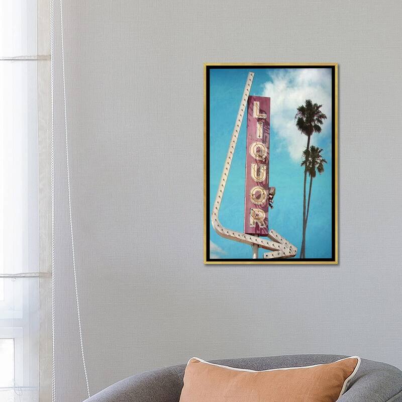 iCanvas "Liquor" by Honeymoon Hotel Framed Canvas Print
