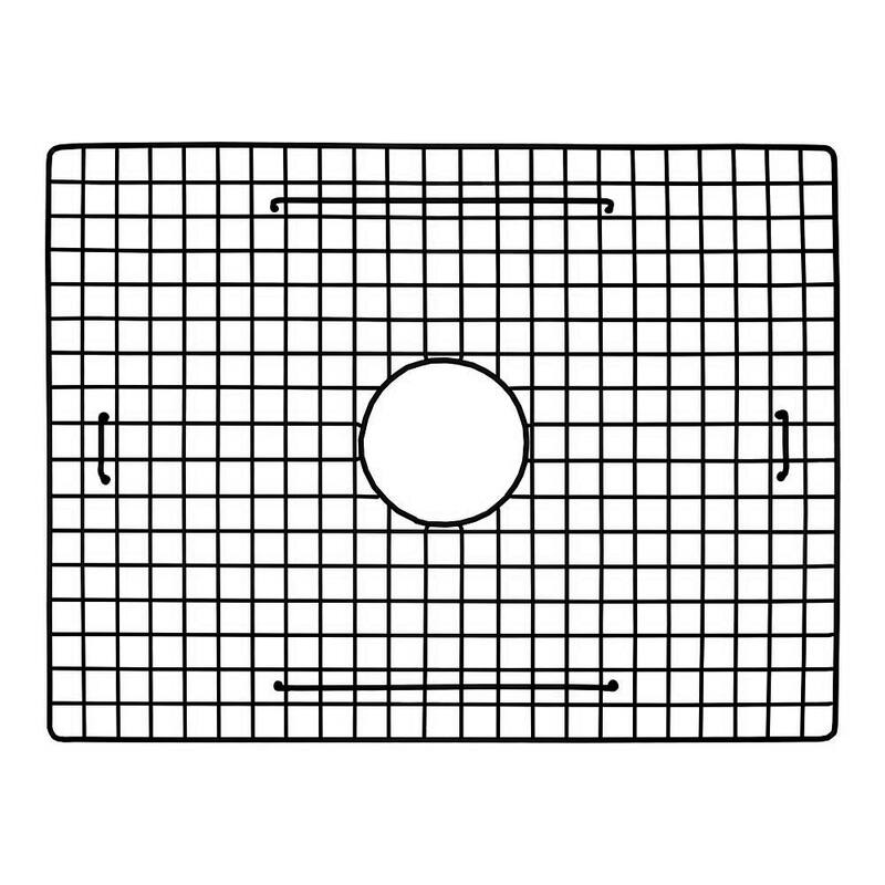 22.75x17.25 Large Bowl Sink Bottom Grid - Matte Black