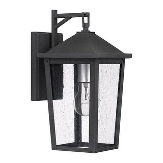 Stoneleigh 1-Light Mottled Black Outdoor Wall Lantern