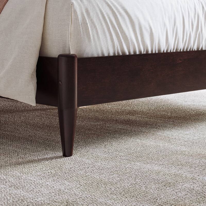 Charlotte Solid Wood Low Profile Platform Bed