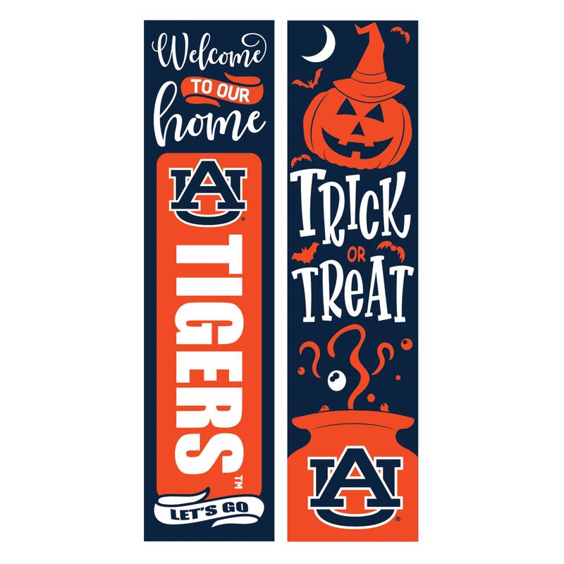 47" Double Sided Seasonal Porch Leaner, Auburn University - 47" x 11.25"