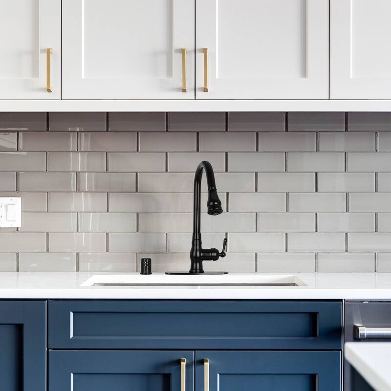 Copper Kitchen Faucet with Single Handle and Pull Down Sprayer