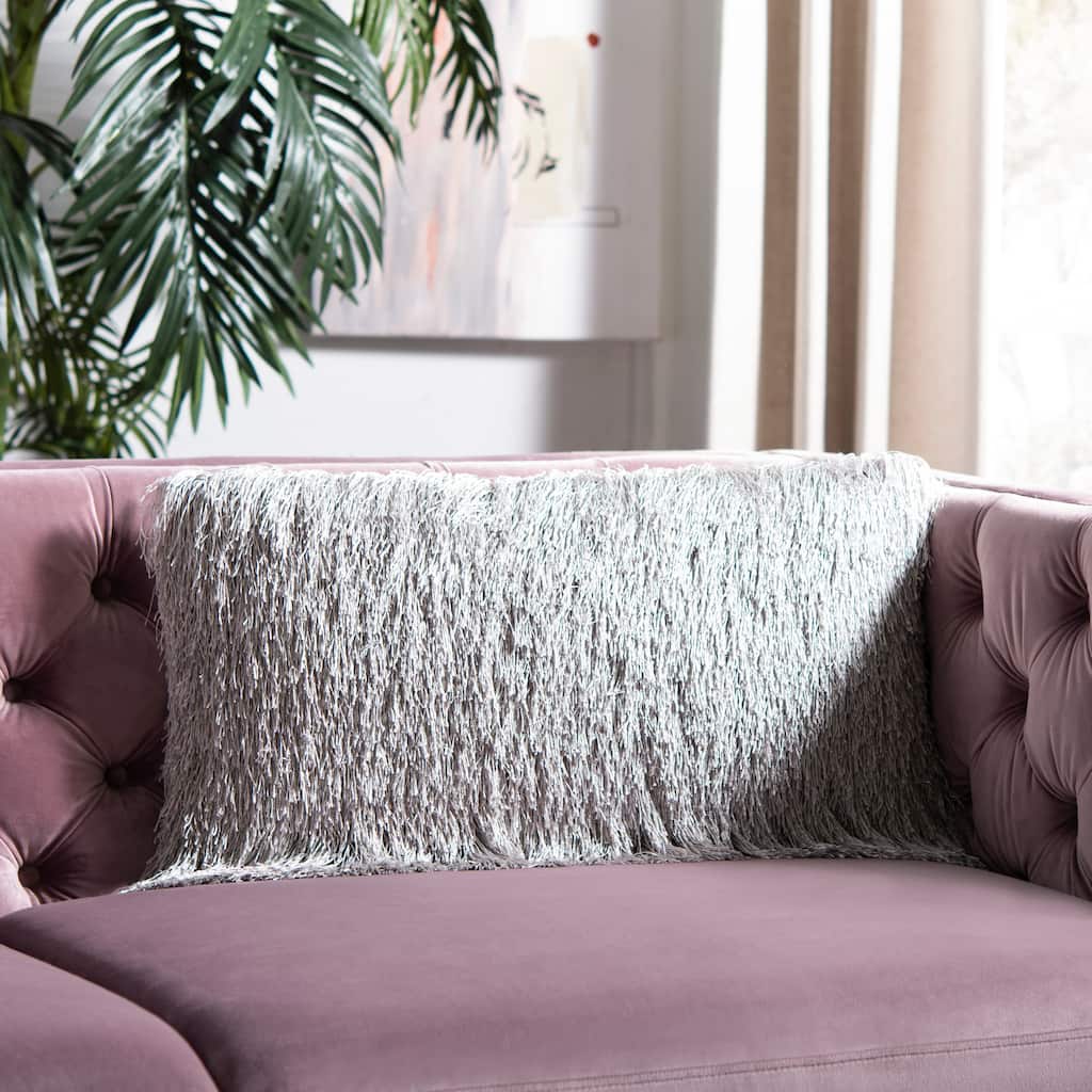 SAFAVIEH Indoor/ Outdoor Julchen Shag Decorative Pillow