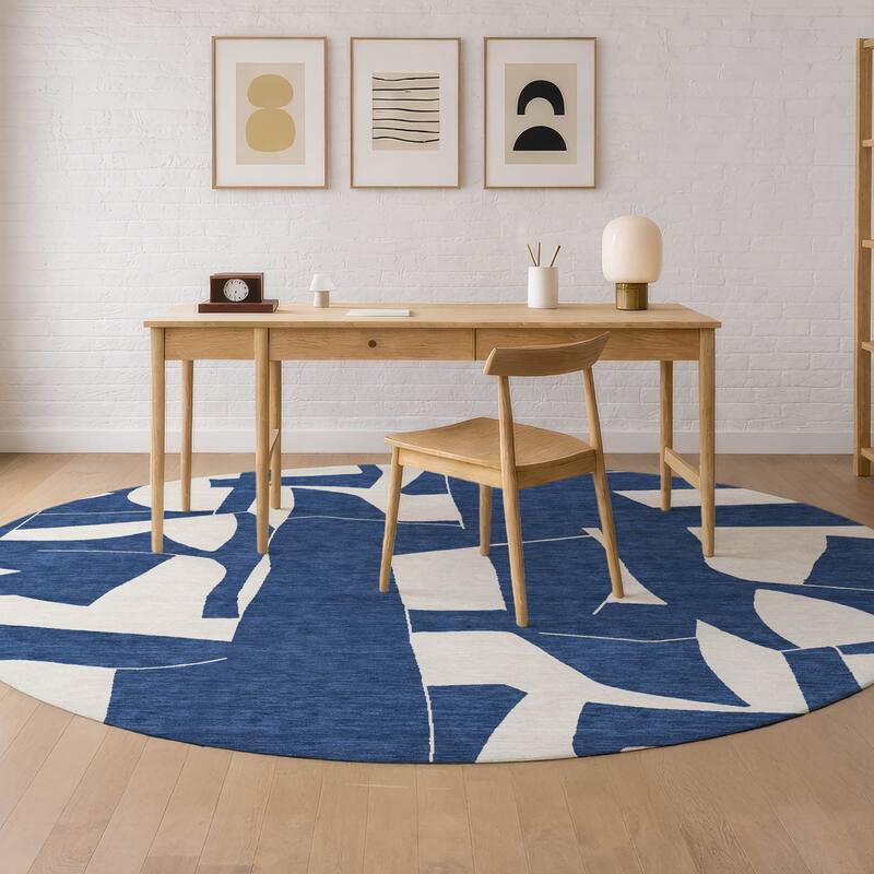 Machine Washable Indoor/ Outdoor Modern Creede Chantille Rug