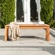 preview thumbnail 3 of 14, Middlebrook Surfside Acacia Wood X-frame Outdoor Bench Brown