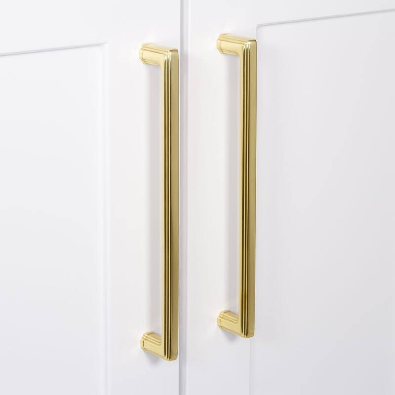 Grandeur CARR-BRASS-PULL-8 Carre 8" Center to Center Solid Metal