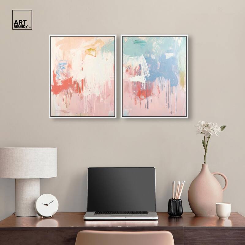 Breath of Colors Canvas Set of 2 by Art Remedy
