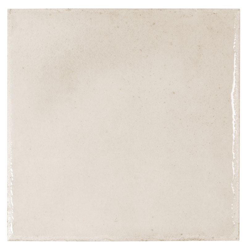 Cadence 8x8 Warm Ivory Porcelain Zellige Square Wall and Floor Tile (12.49 sq ft/case) - 29 Pack