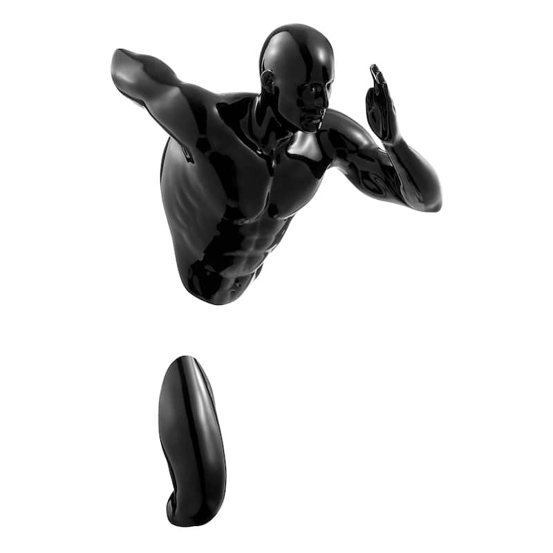 Wall Runner 20" Man Resin Sculpture