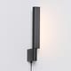 preview thumbnail 5 of 5, Ma'or - Matte Black Modern Integrated LED Wall Sconce with Rotatable Light, 3000K, 620 Lumens - 18.29" x 2.26"