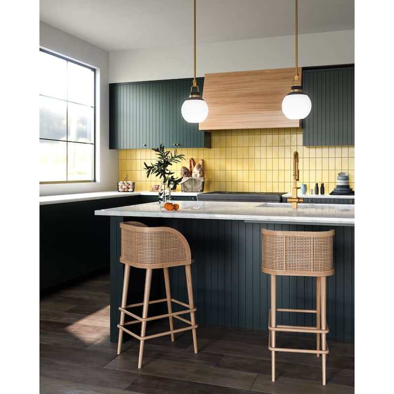 Alora Lighting PD520516OP Copperfield 16" Wide Pendant with Opal Glass