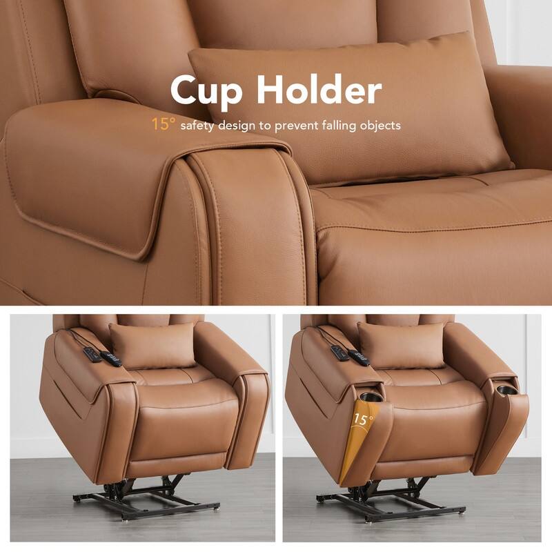 Andy Electric Power Lift Recliner with Heat and Massage for Elderly