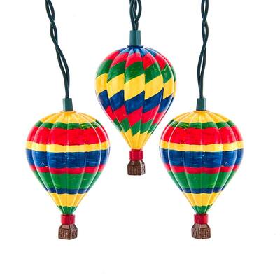 Kurt Adler UL 10-Light Hot Air Balloons Light Set - N/A