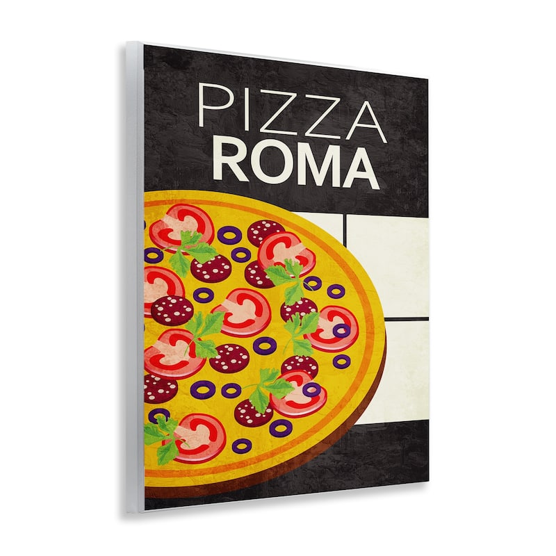 Stupell Pizza Roma Classic Kitchen Wall Plaque Art Design By Kim Allen