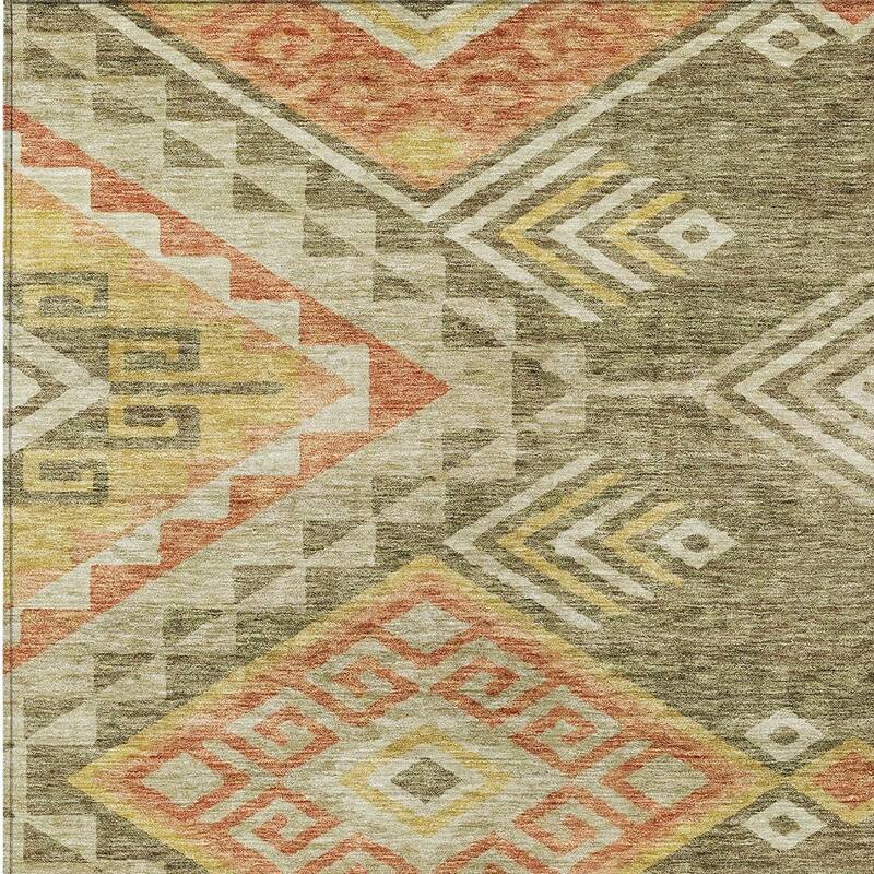 HomeRoots Southwestern Transitional Rectangle Outdoor Rug
