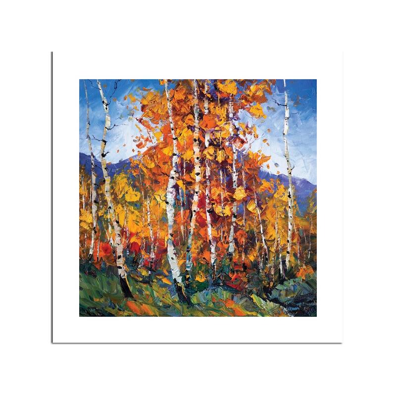 Autumn Birch I Fine Art Paper Print by Willson Lau - Multi