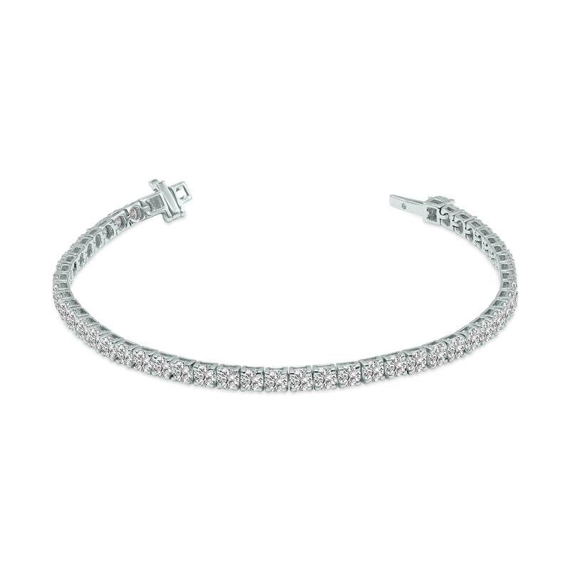 Marquee 5 Carat TW Lab Grown Diamond Tennis Bracelet in 14K White Gold